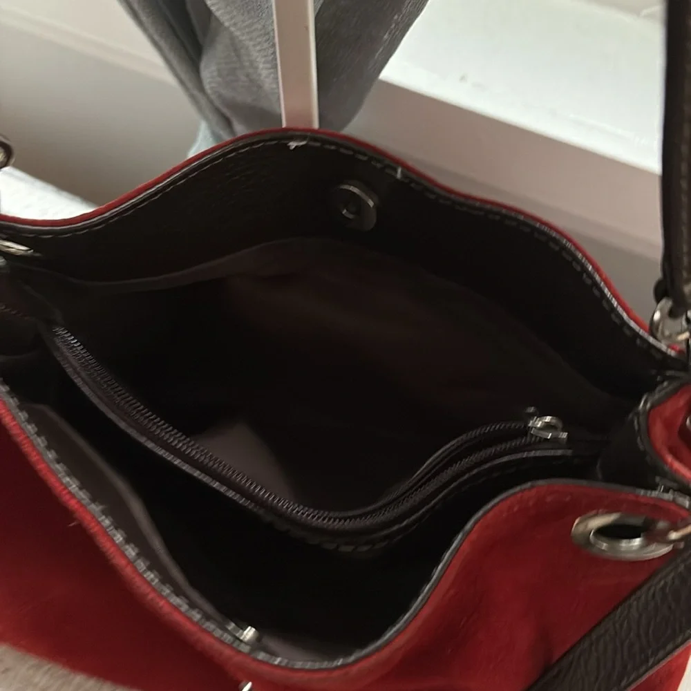 Red and Brown fashon Shoulder Bag - Picture 5 of 13